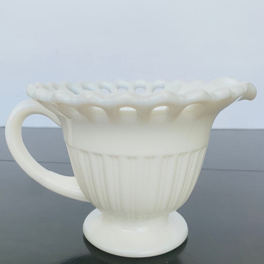 Vintage Fostoria Randolph Milkglass Creamer
